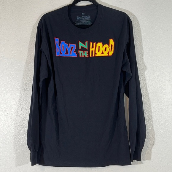 Boyz N The Hood Mens Ice Cube Hooded Sweatshirt Pullover Cotton Black Size M - Picture 2 of 4
